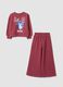 Red cotton-blend jogging set with sweatshirt and Lilo & Stitch print_0