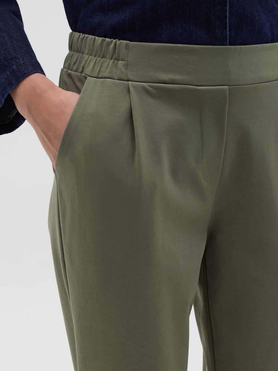 Cropped chino trousers with turn-ups_2