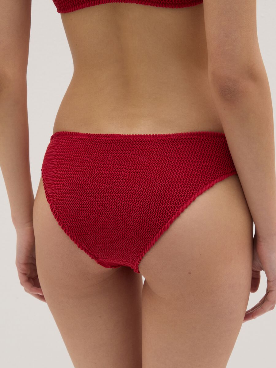 Women's red stretch fabric bikini_4