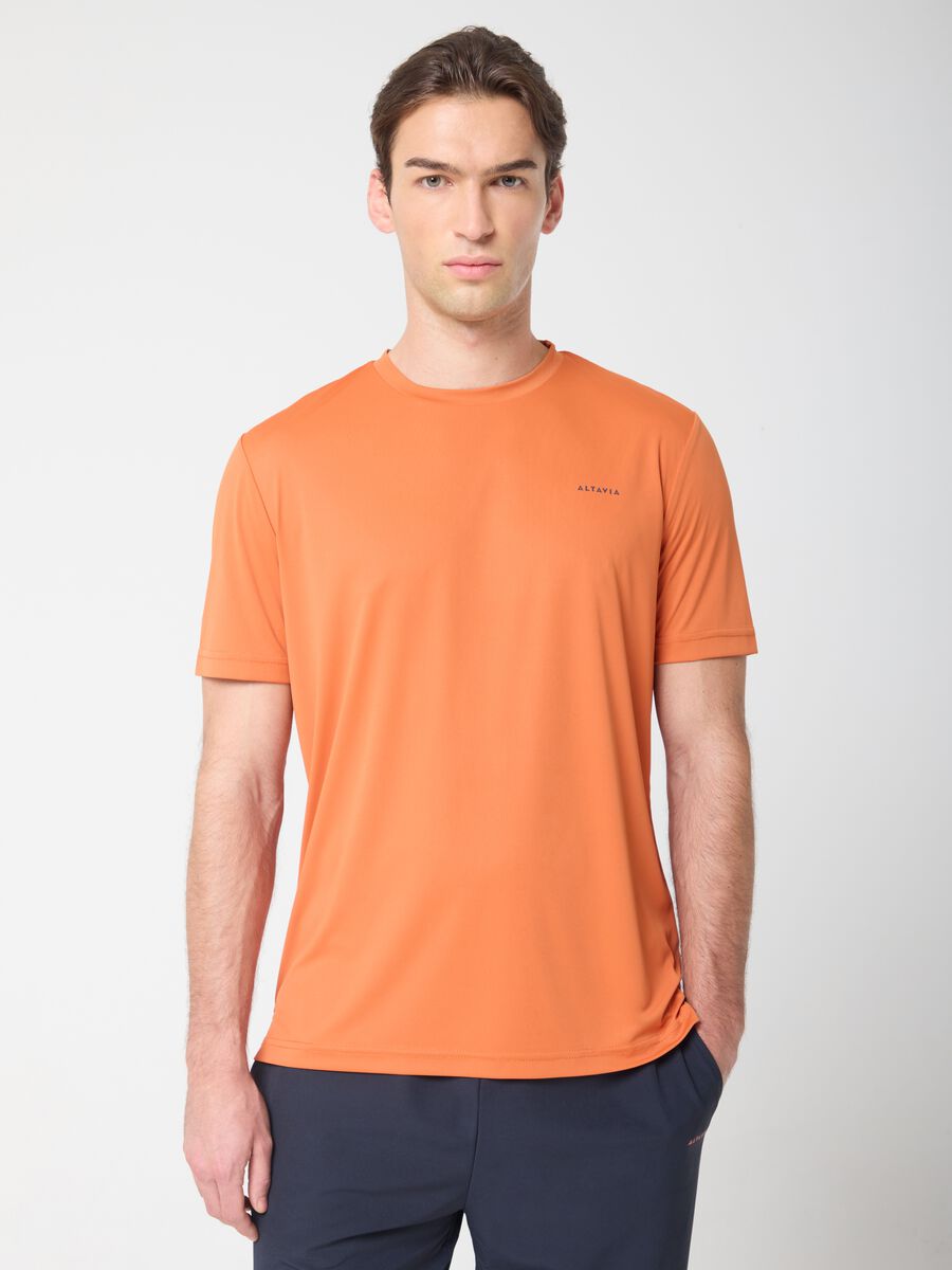 Technical Fabric T-shirt with Contrast Trims ALTAVIA COURT_0