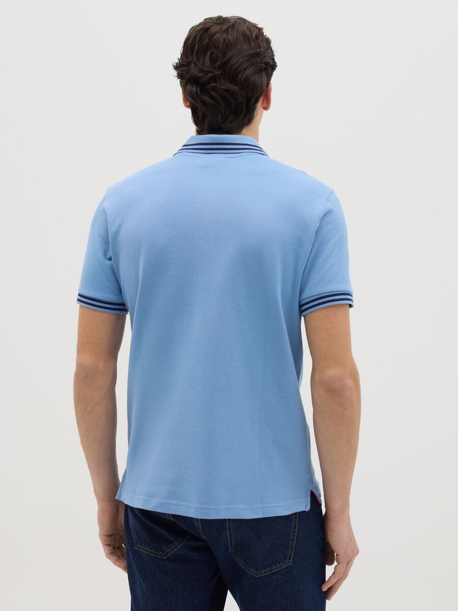 Piquet polo shirt with embroidered logo_3