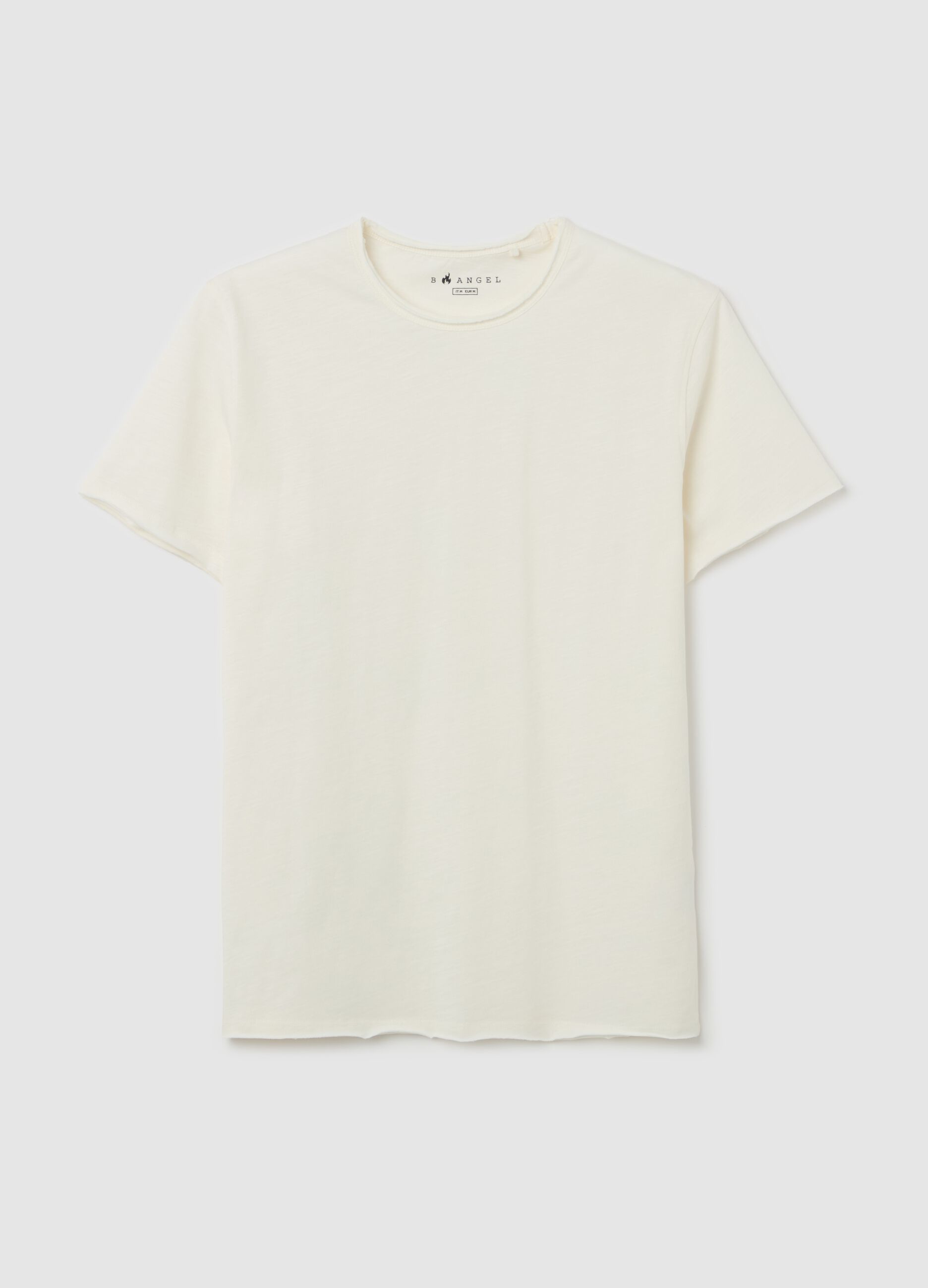 T-shirt in cotone con scollo rotondo