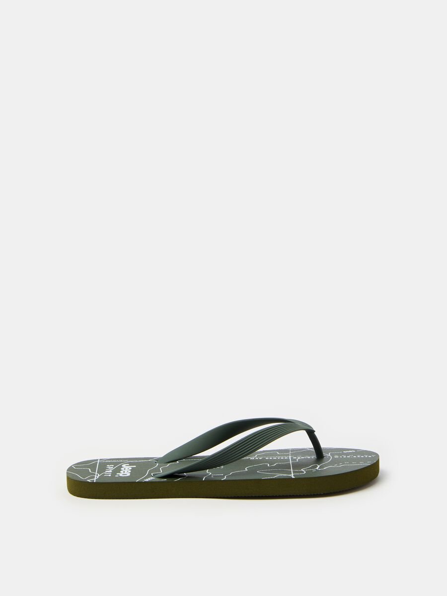 Thong sandals with Jeep Spirit print_0