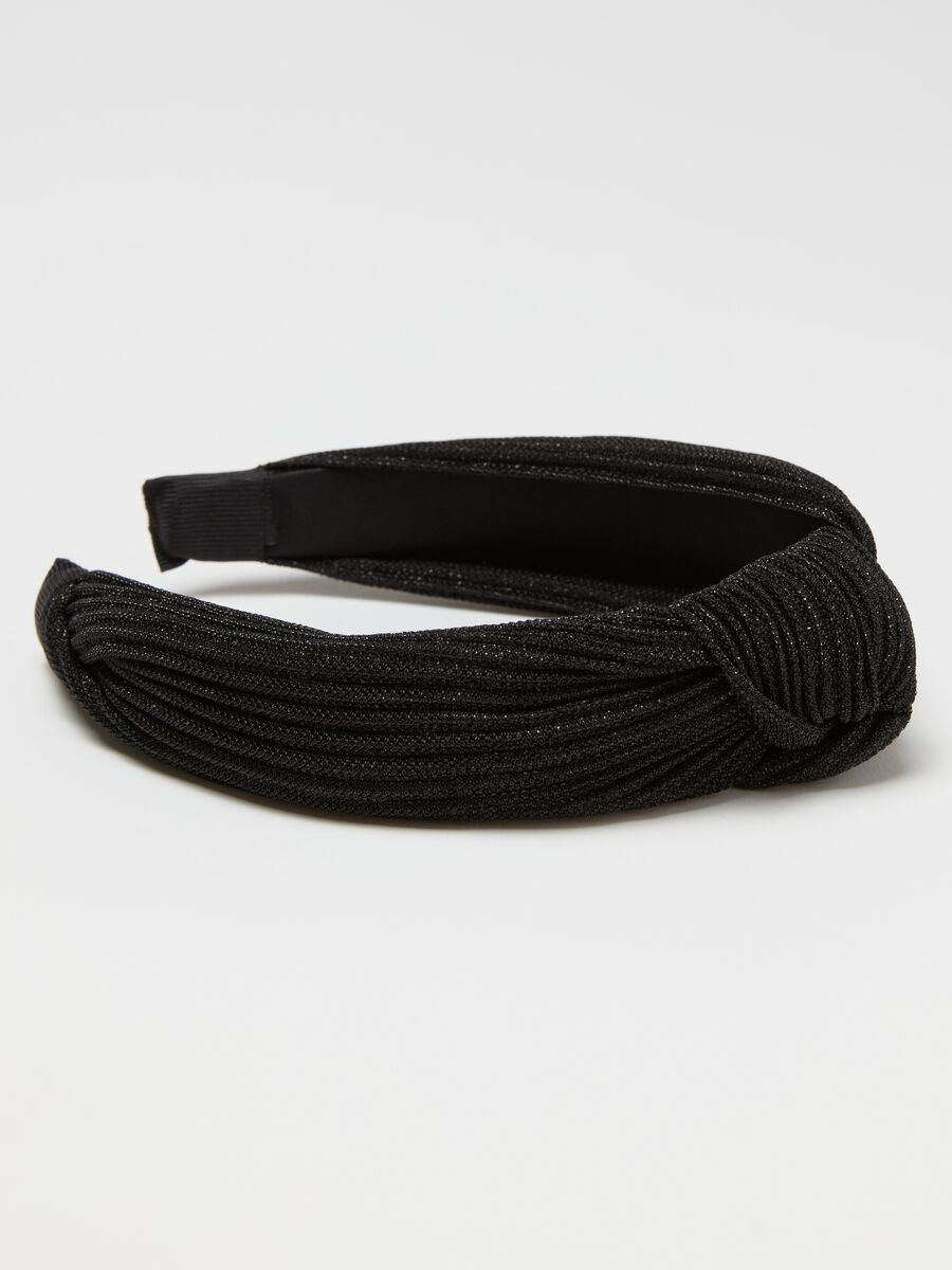 Alice band in lurex with knot_2