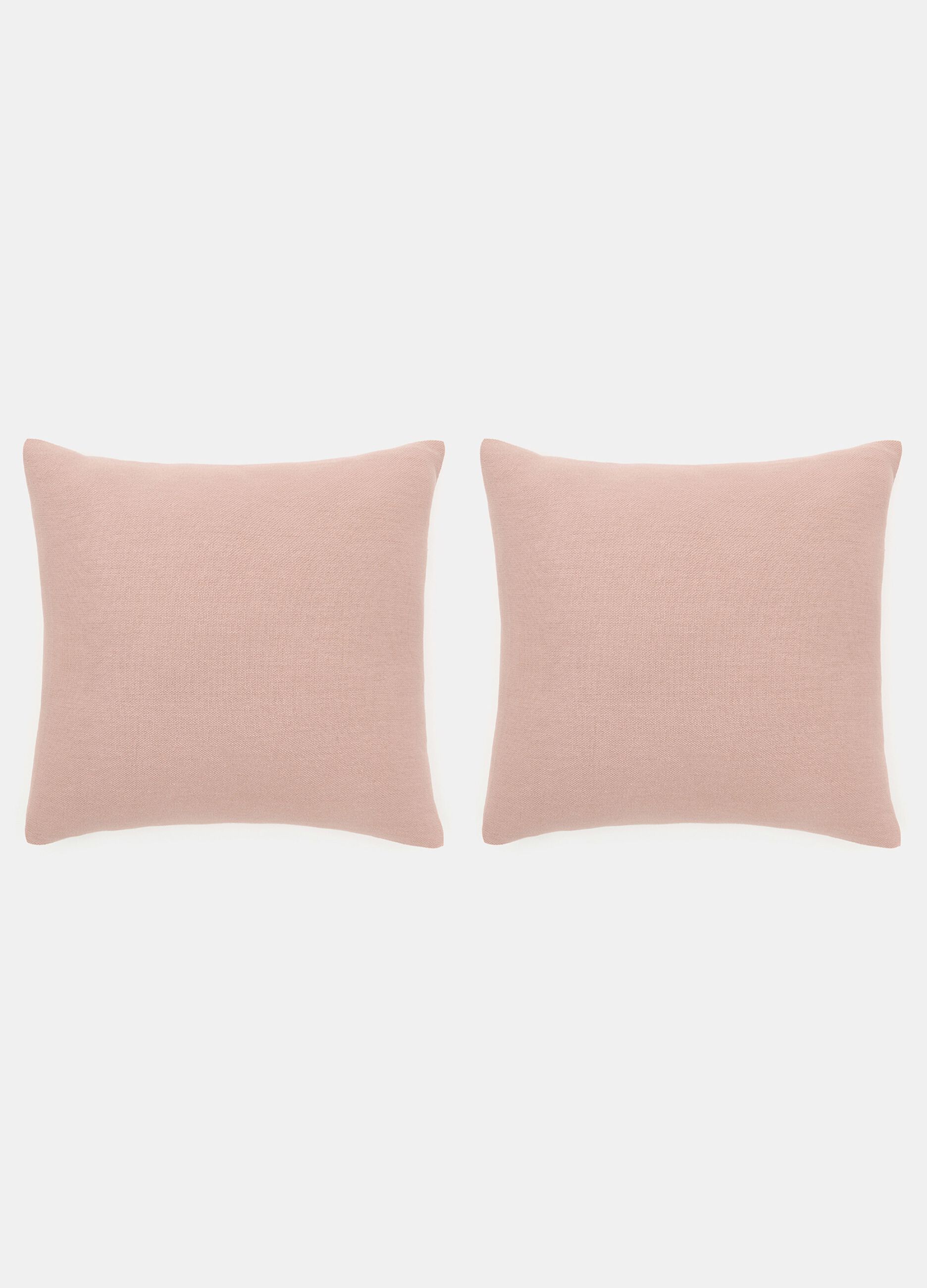 Set of 2 square cushion covers