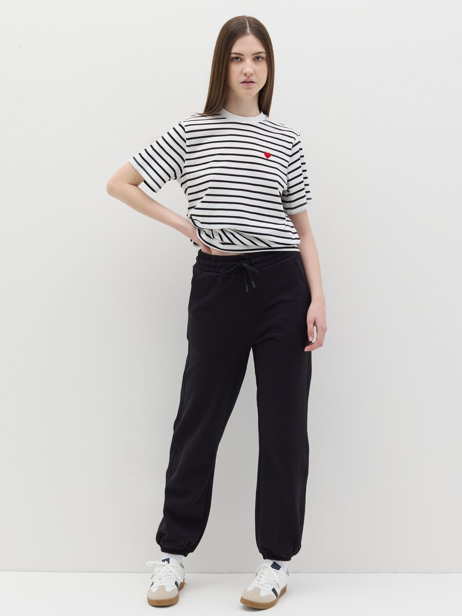 Cotton T-shirt with embroidery_1