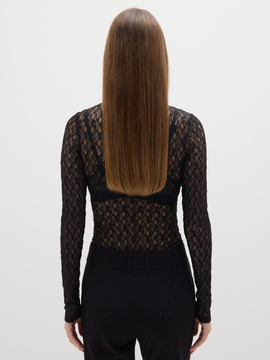 Black lace bodysuit without cups, regular fit_3