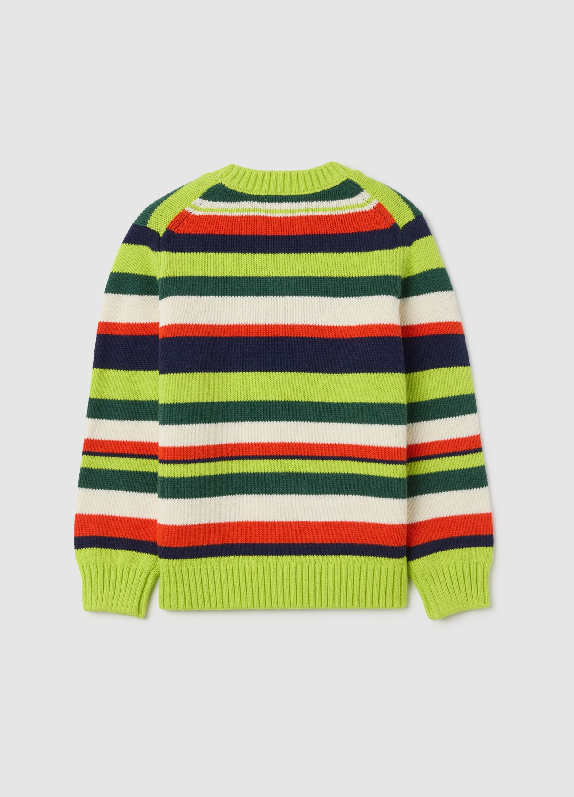 Boys' pure cotton multicolour regular fit jumper