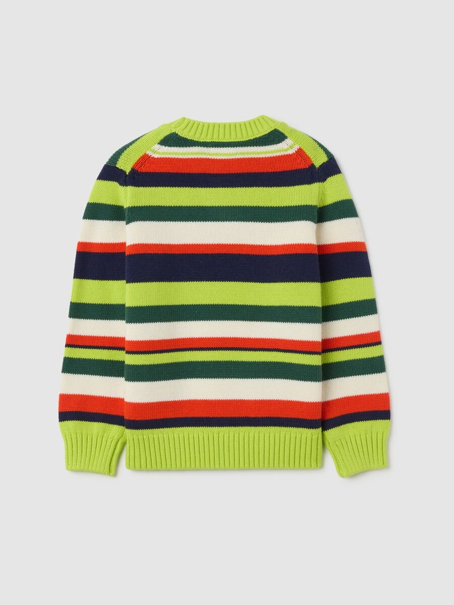 Boys' pure cotton multicolour regular fit jumper_1