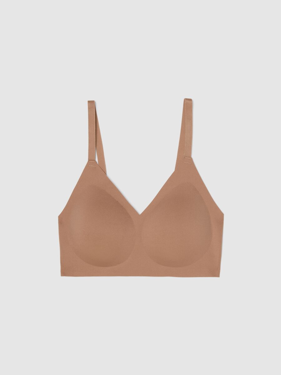 Reggiseno beige senza cuciture con imbottitura removibile_4
