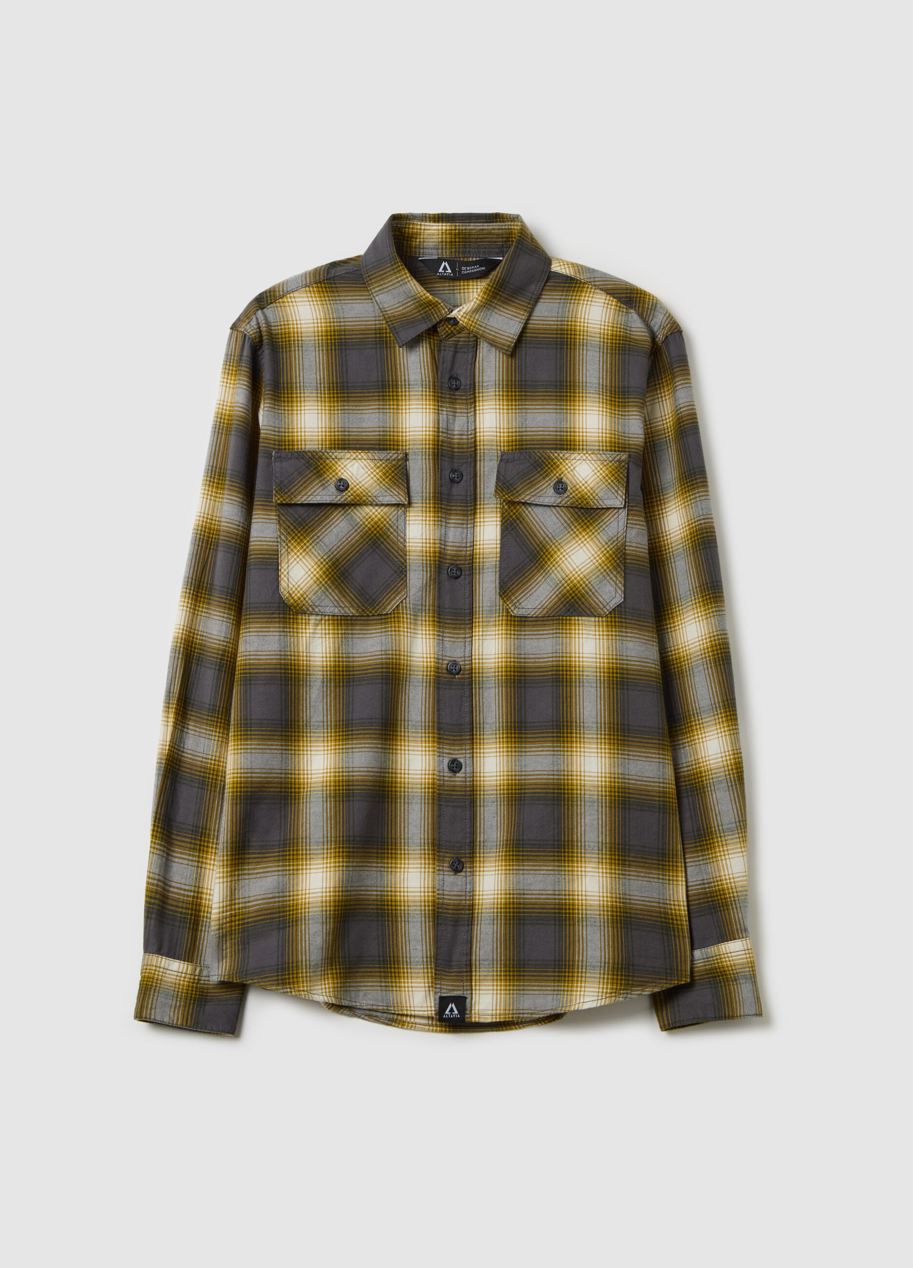 ALTAVIA WITH DEBORAH COMPAGNONI shirt in check cotton