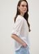 White pure cotton shirt with broderie anglaise embroidery, regular fit_0