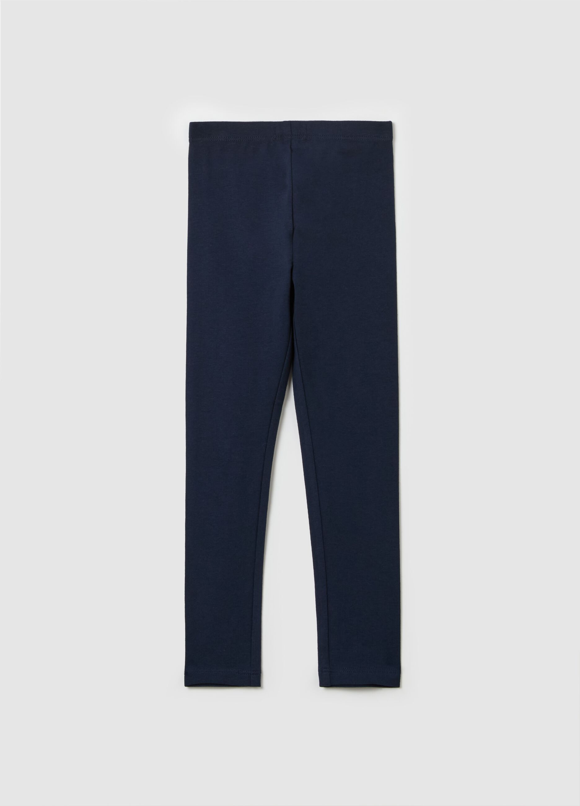 Stretch cotton leggings