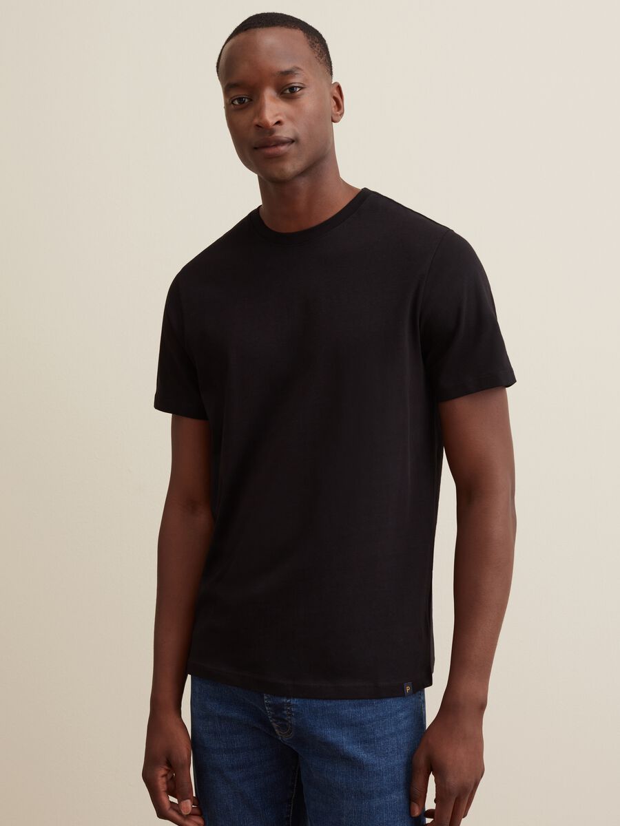 T-shirt in cotone Supima con scollo rotondo_3