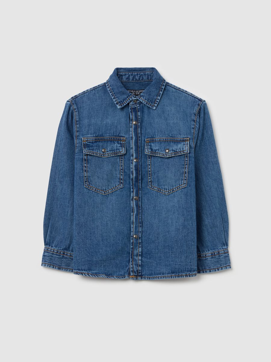 Denim shirt with pockets_0