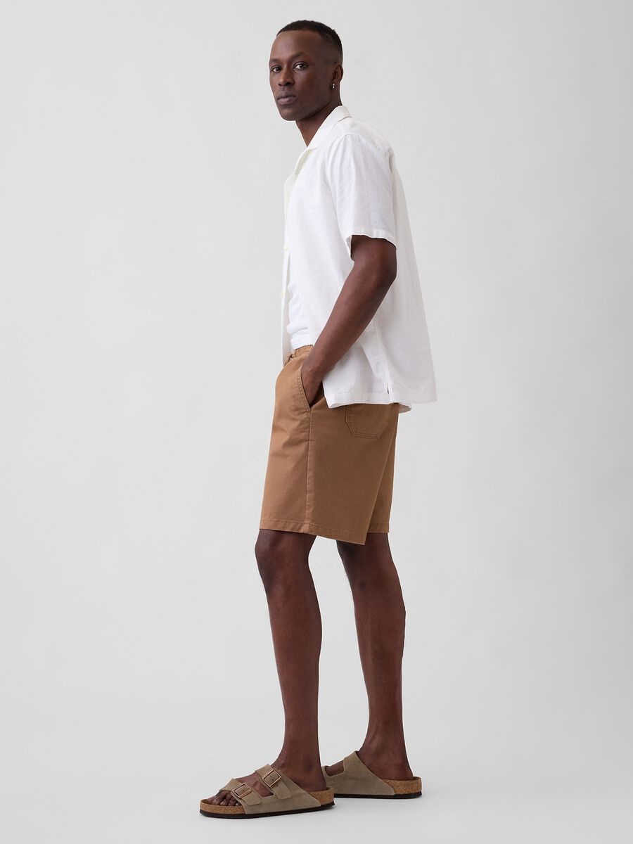 Stretch cotton shorts_3