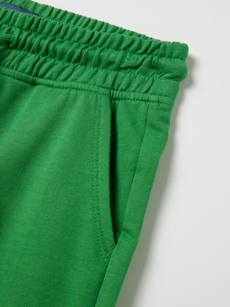 Green Bermuda shorts in pure cotton OVS Kids_3