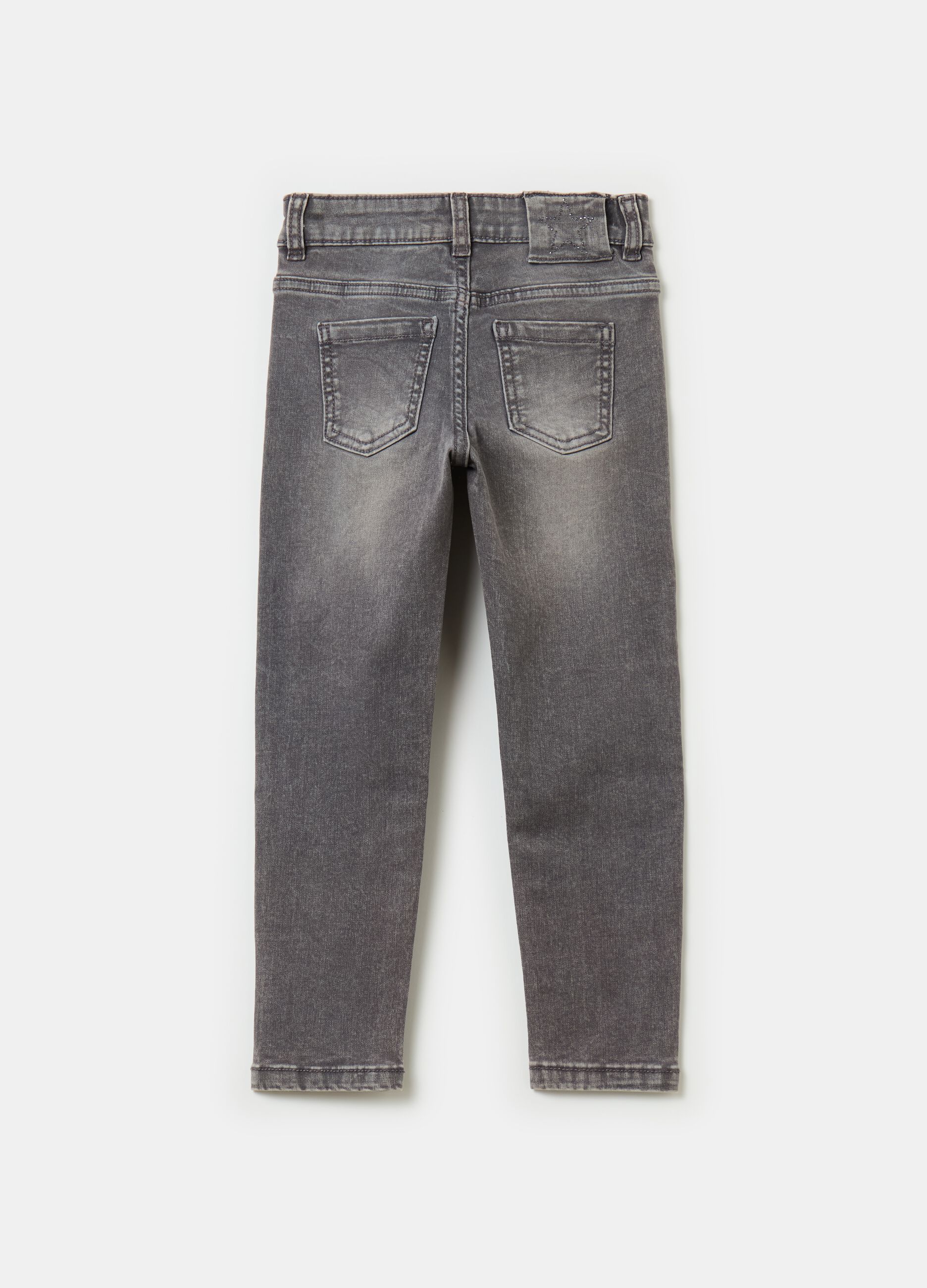 Jeans regular fit con ricamo stelle Grigio antracite OVS KIDS da Bambina OVS