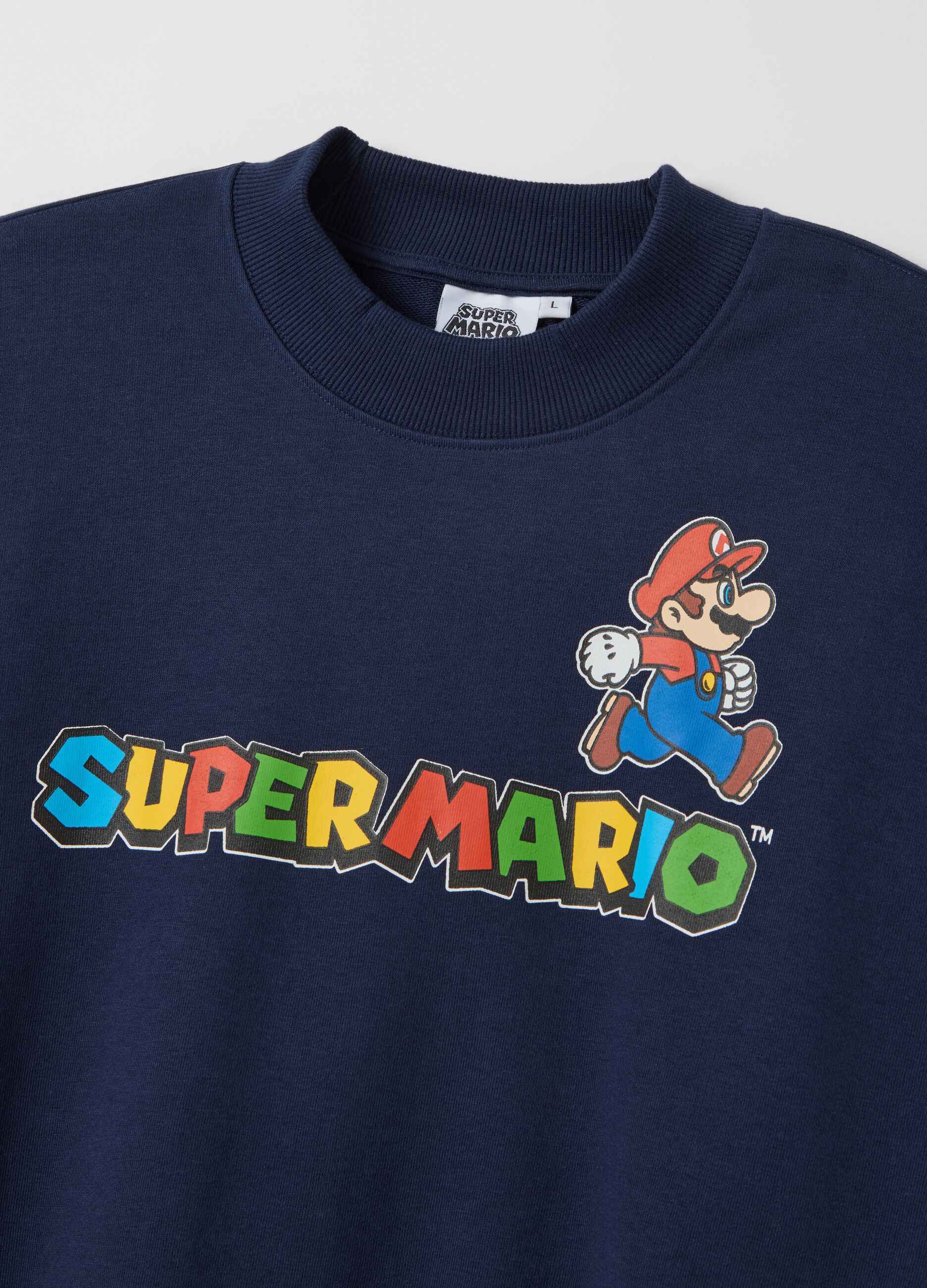 Felpa in French Terry con stampa Super Mario™