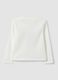 Girls&rsquo; grey organic cotton T-shirt with front print_1