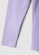 Girls' purple slim fit stretch cotton leggings_3