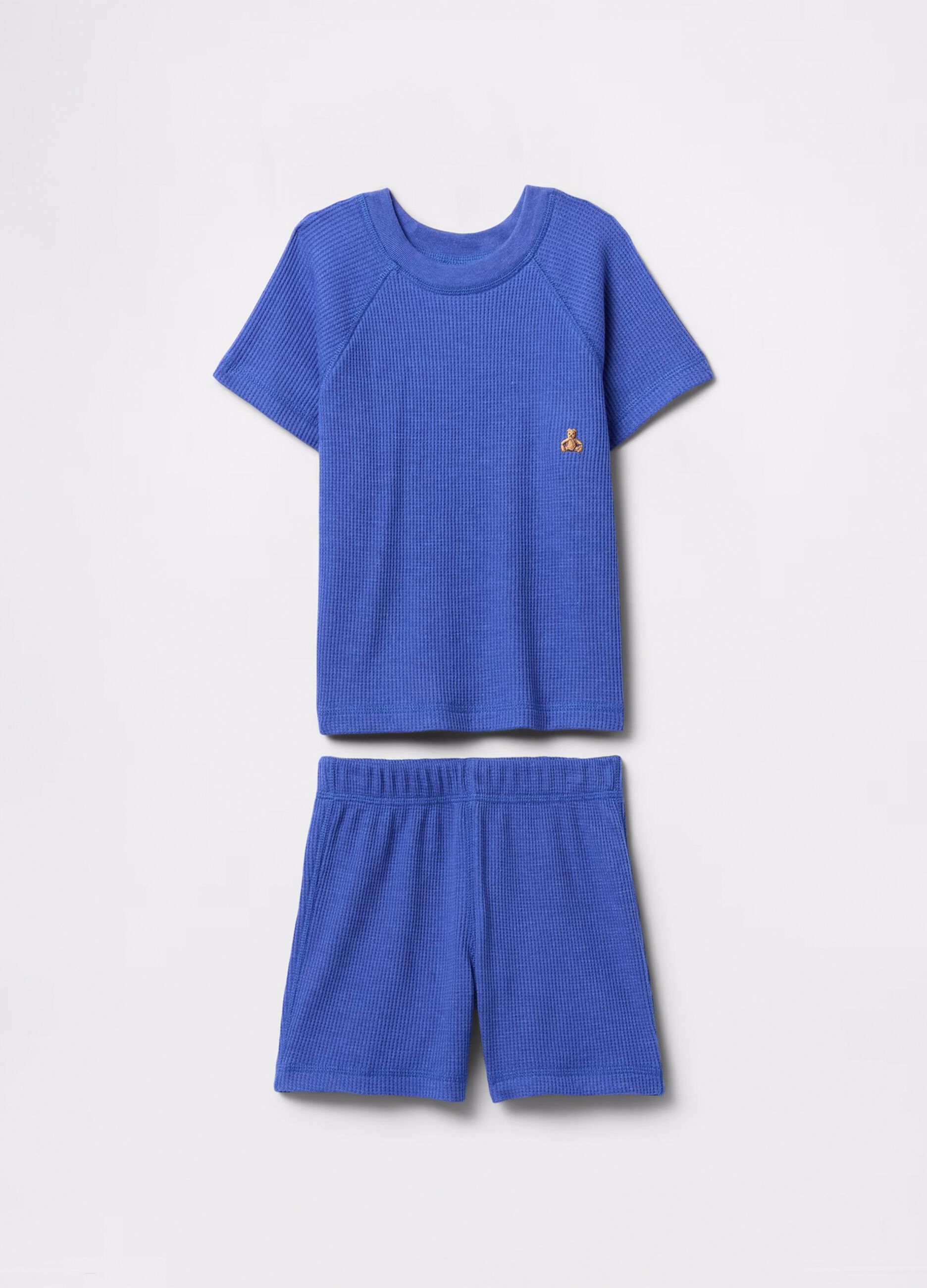 Blue set with T-shirt and shorts