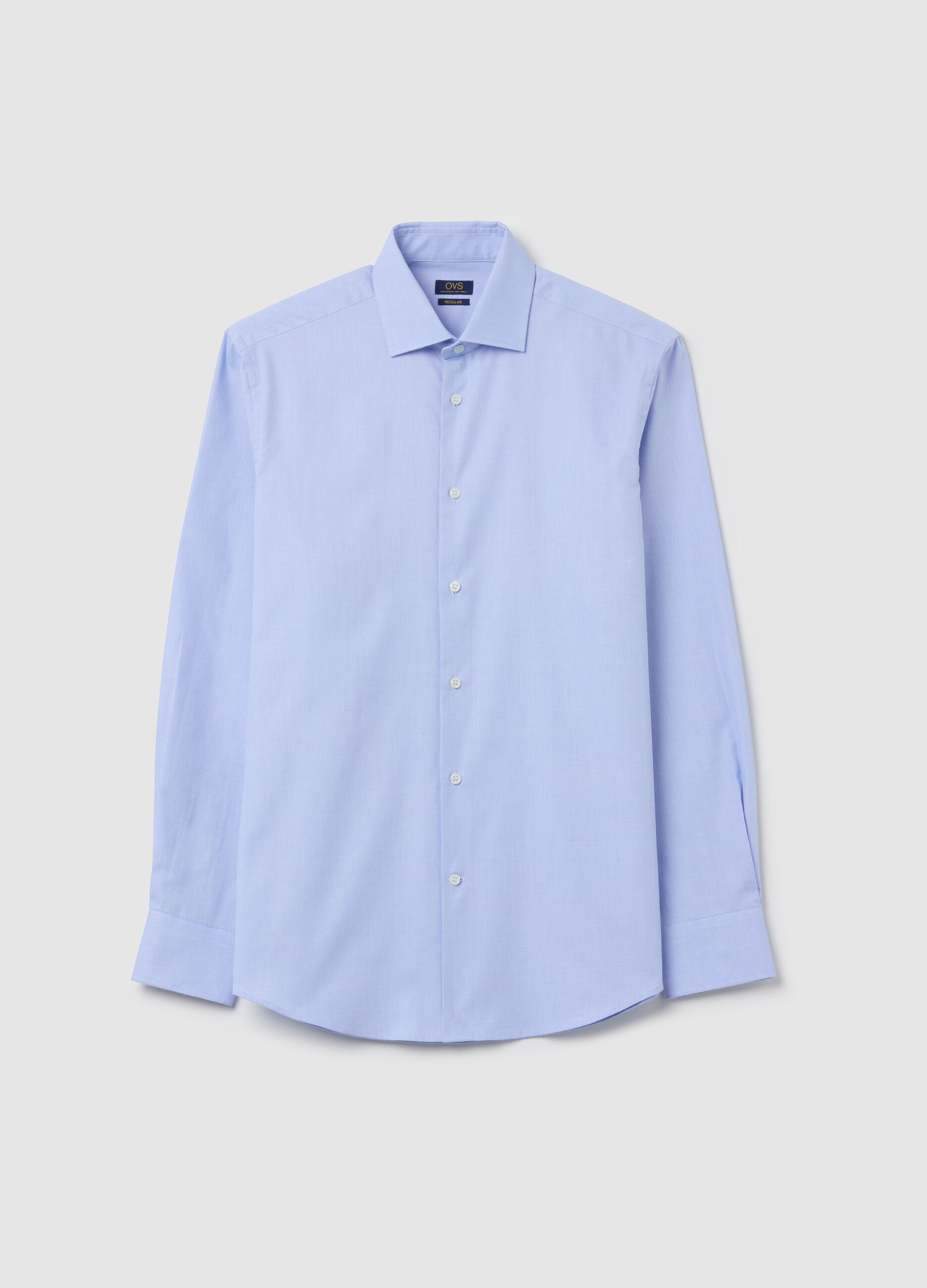 Camicia regular fit in cotone oxford easy iron
