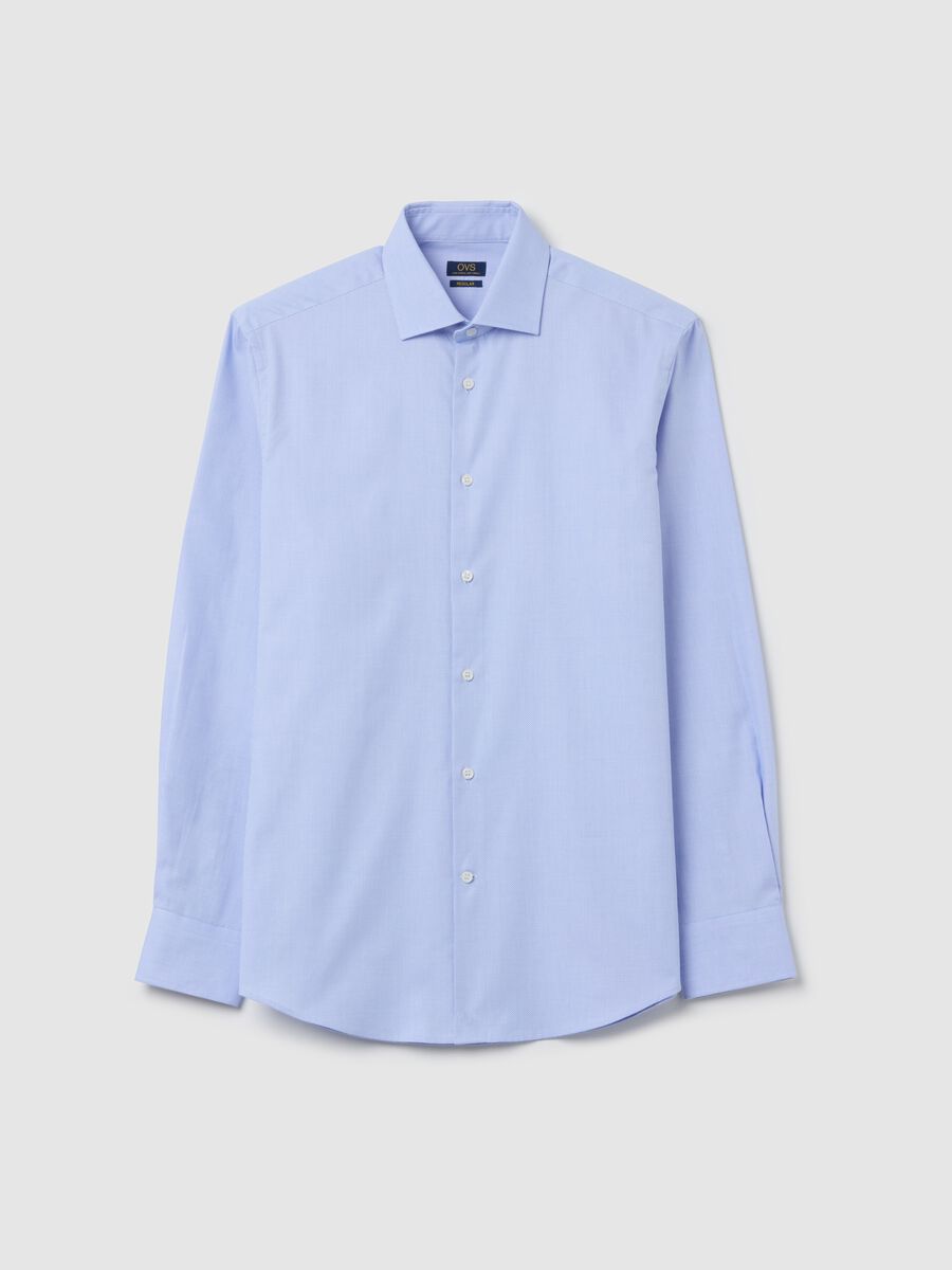 Regular-fit shirt in easy-iron Oxford cotton_0