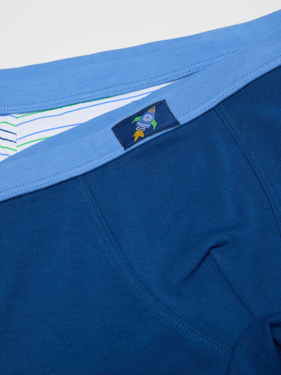 Pack of three colourful stretch cotton boys' briefs_3