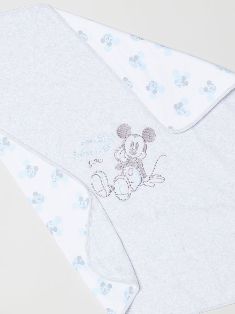 Coperta con stampa e ricamo Topolino_1