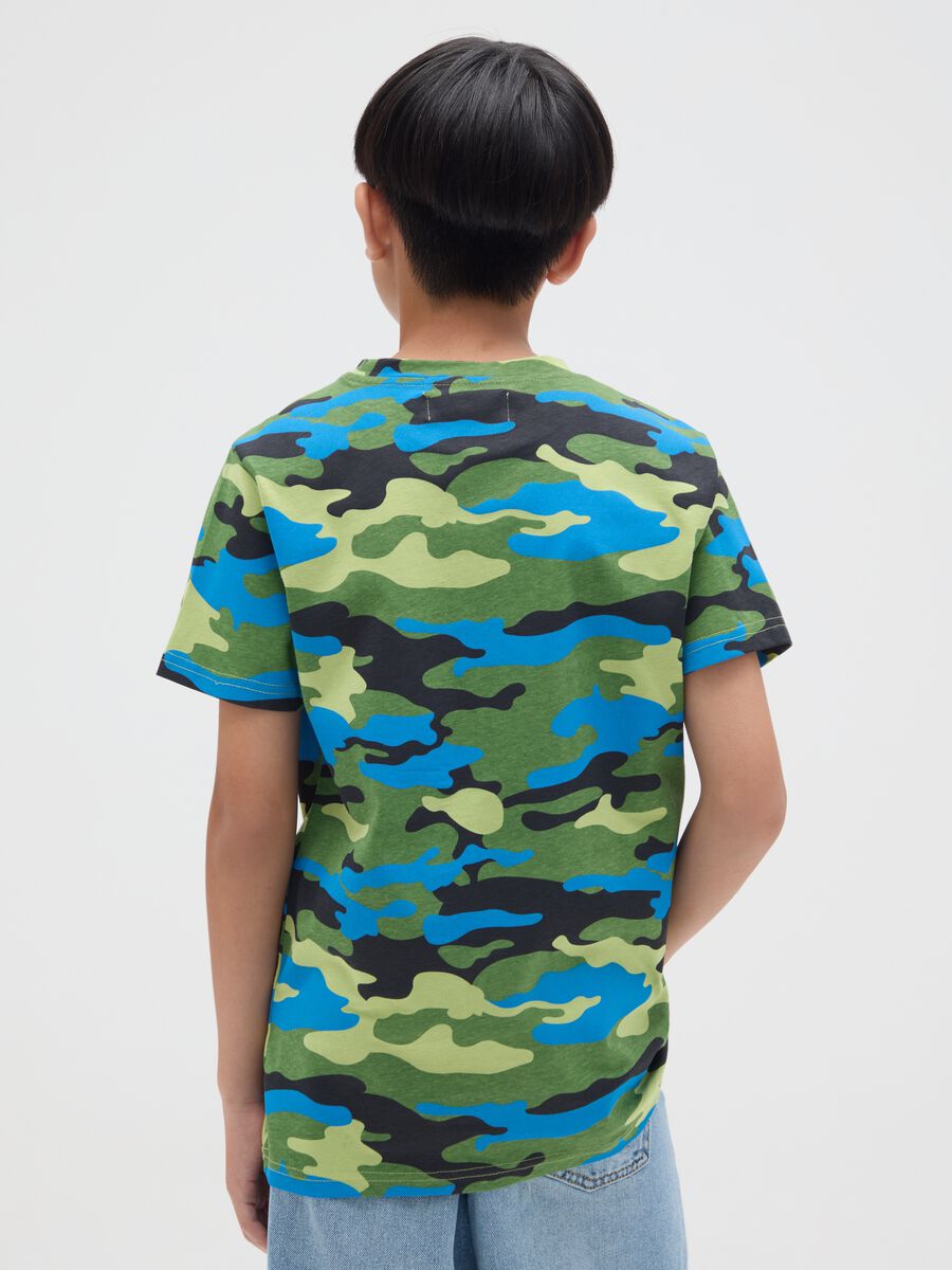 Children's multicolour pure cotton regular fit T-shirt_1