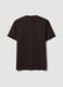 Brown crew-neck T-shirt in pure Supima cotton, regular fit_6