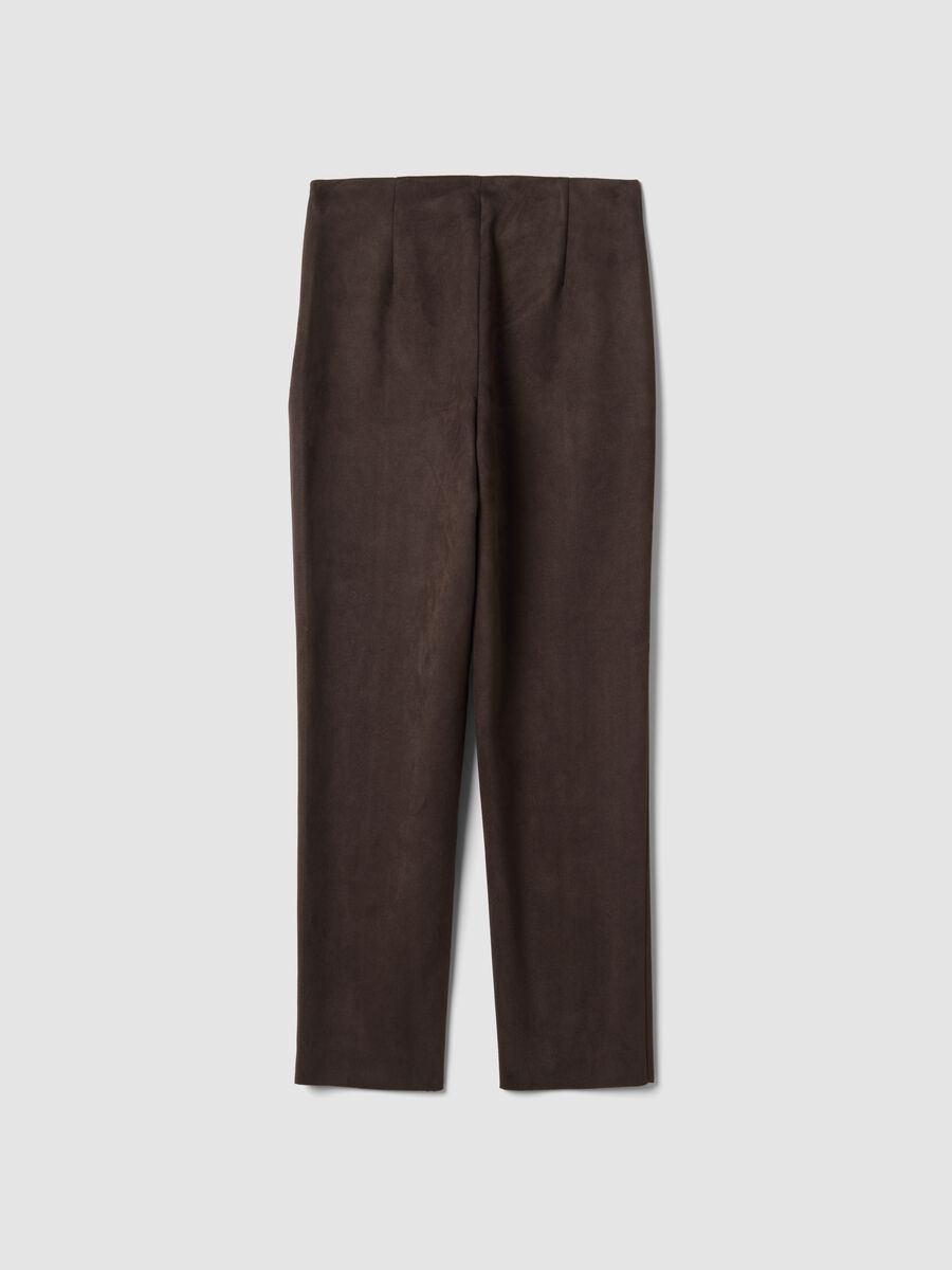 Leggings verdi in tessuto elasticizzato slim fit_6