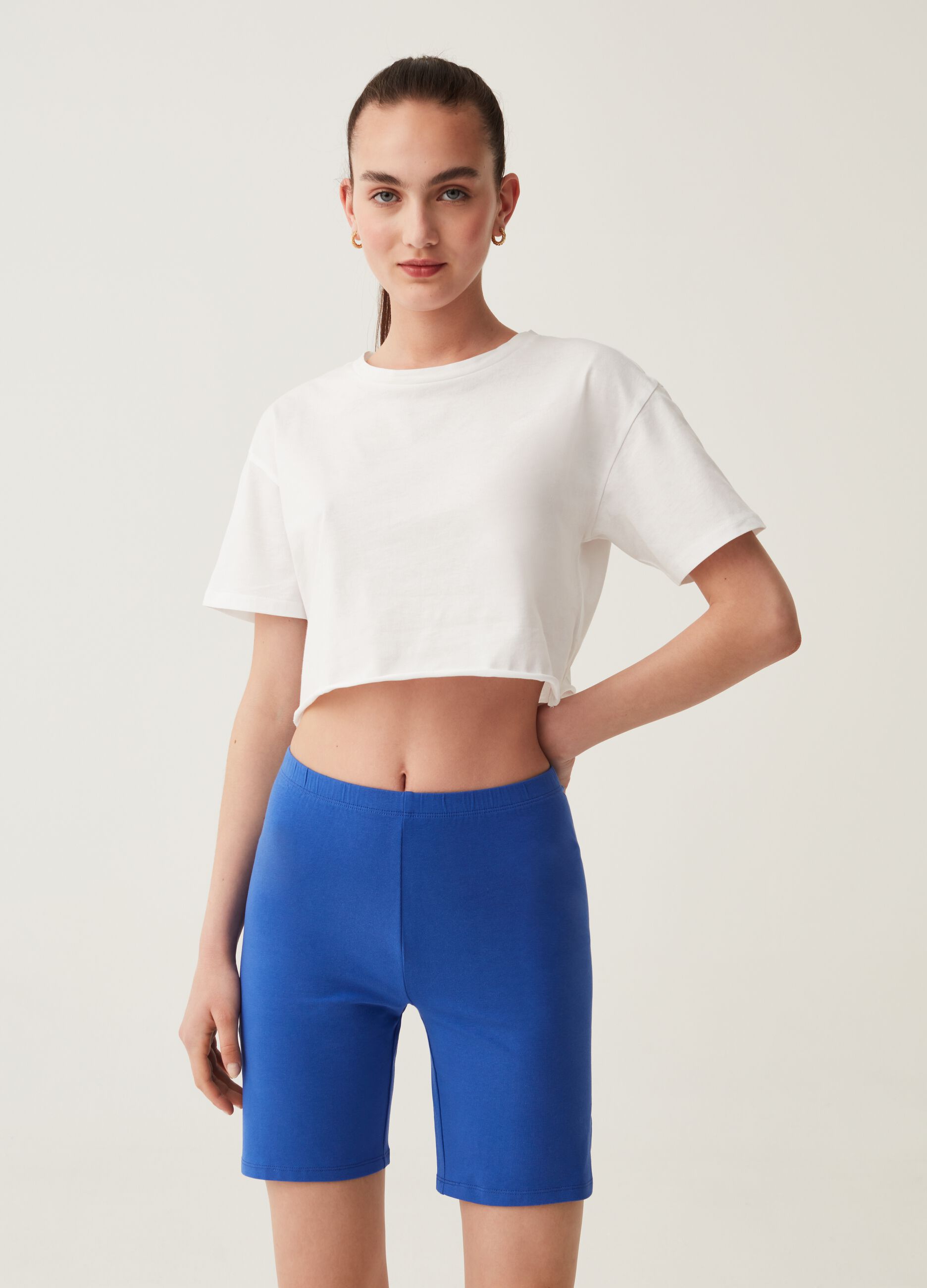Leggings ciclista in jersey Baby Angel_0