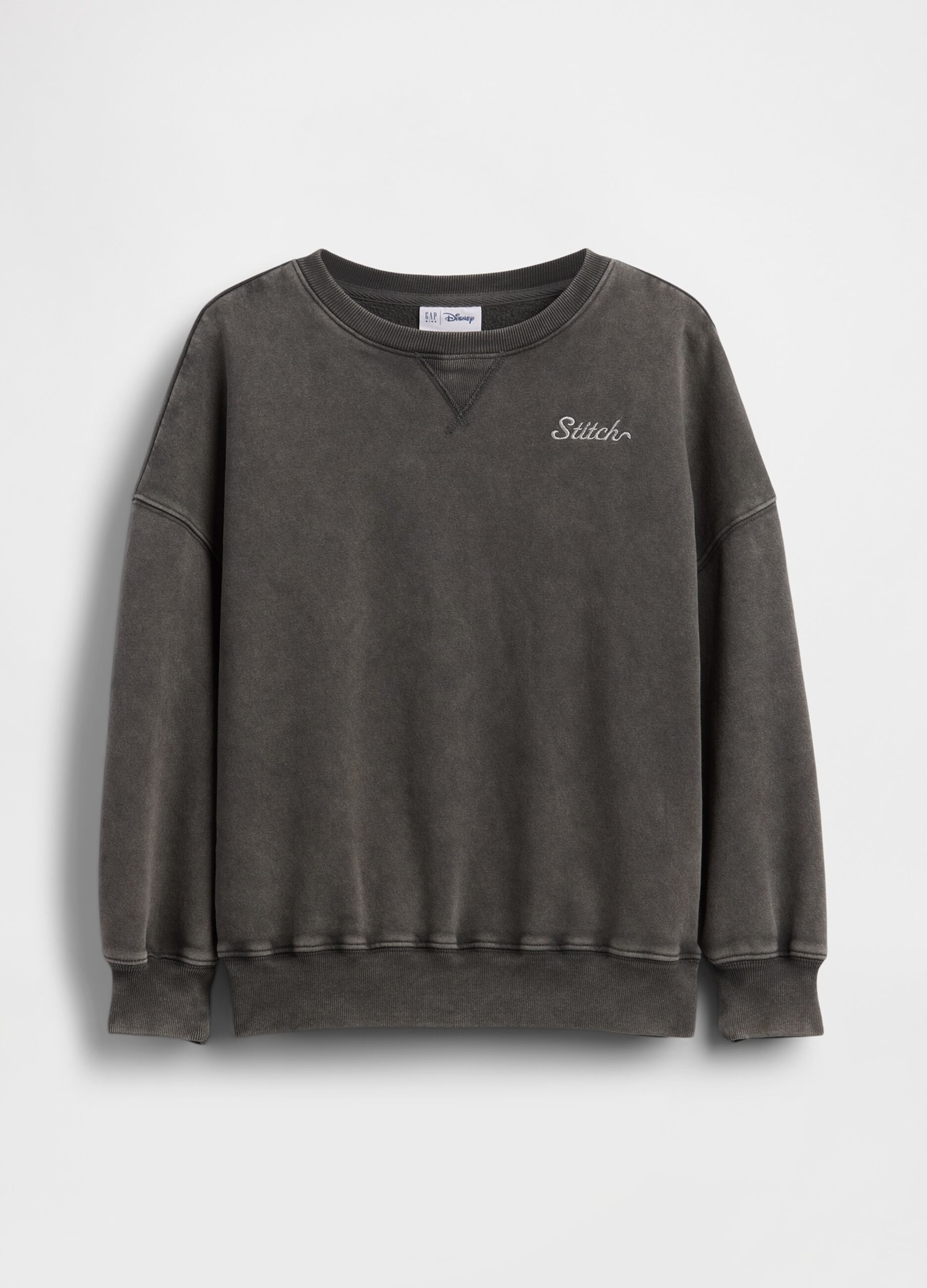 Cotton-blend crewneck sweatshirt