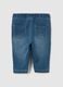 Denim regular fit jogger trousers for children_1