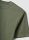 T-shirt verde in puro cotone organico jersey regular fit_2