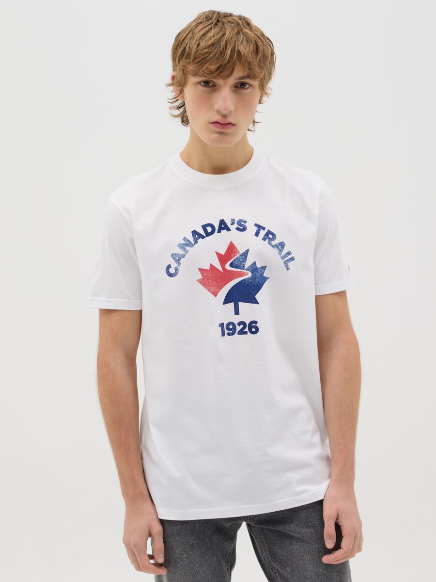 Canada's Trail white T-shirt with print_0
