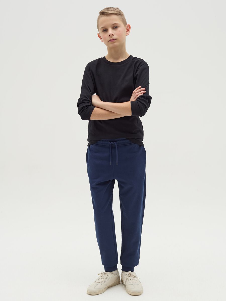 Slim-fit joggers with drawstring_1