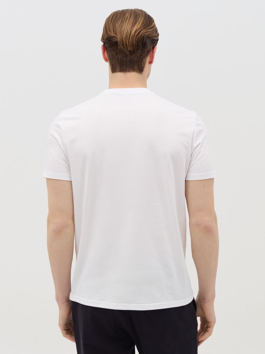 Cotton T-shirt with "Milano Italy" print_3