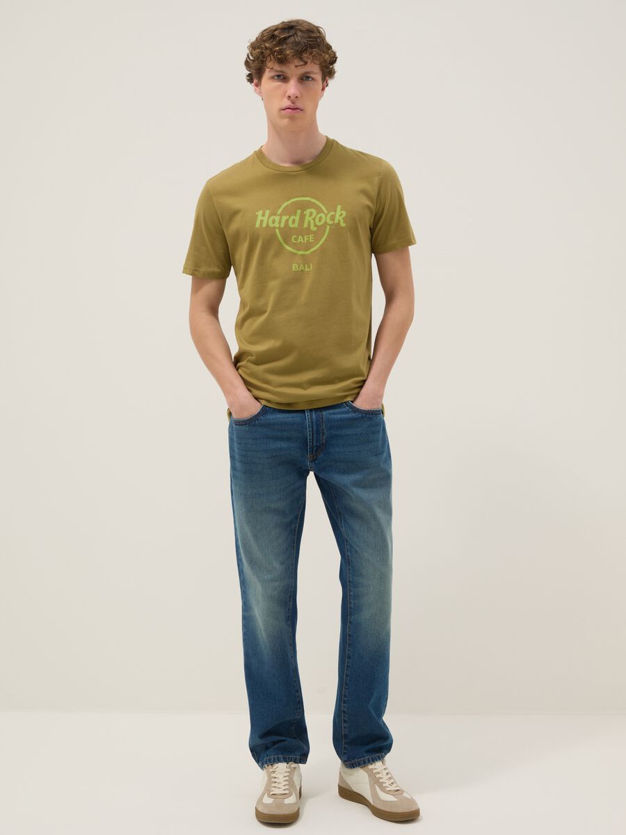 Green Hard Rock Cafe cotton T-shirt, regular fit_1