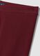Red flared leggings in stretch cotton_5