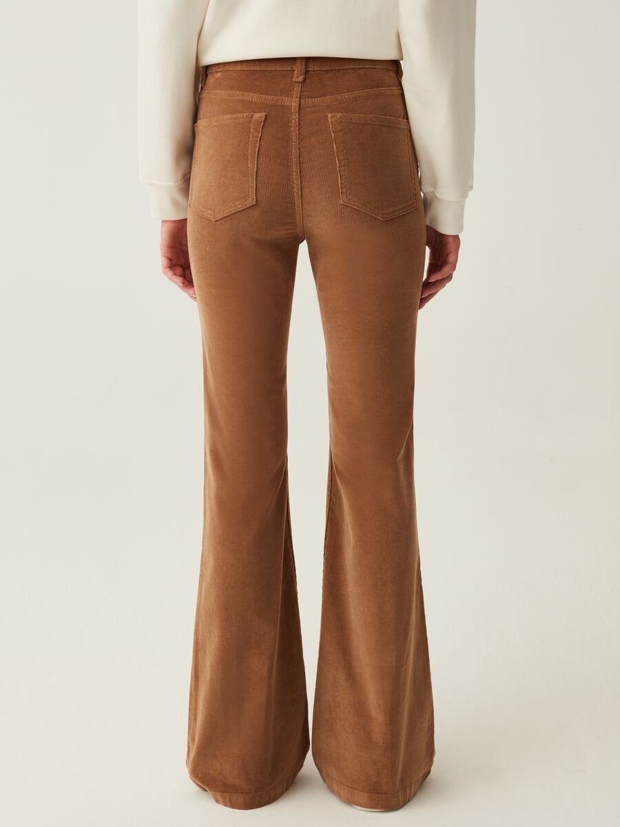 Pantaloni flare fit in corduroy_2