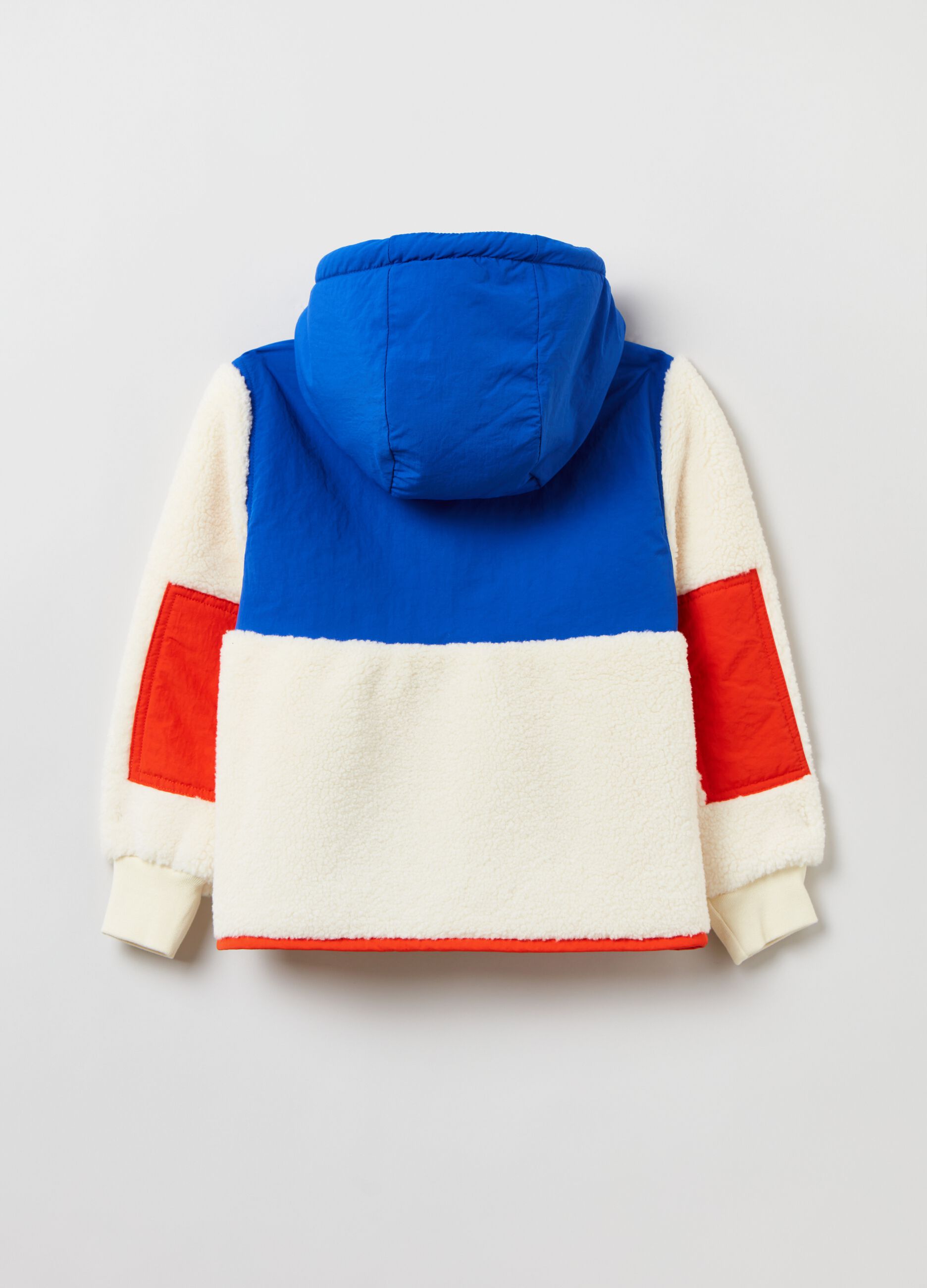 Giacca in sherpa con cappuccio_1