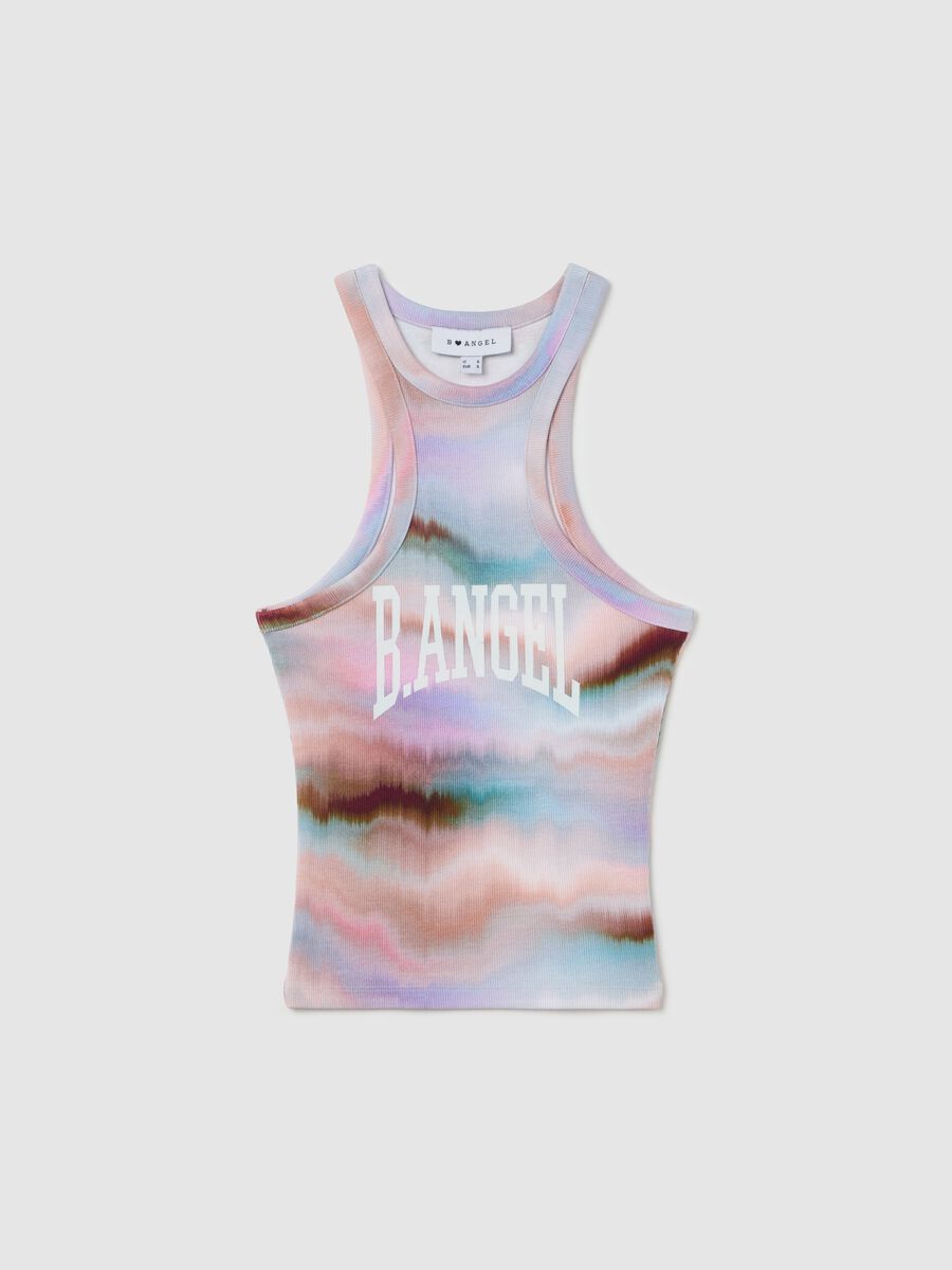 B.ANGEL X THE SEA BEYOND cropped tie-dye tank top_4