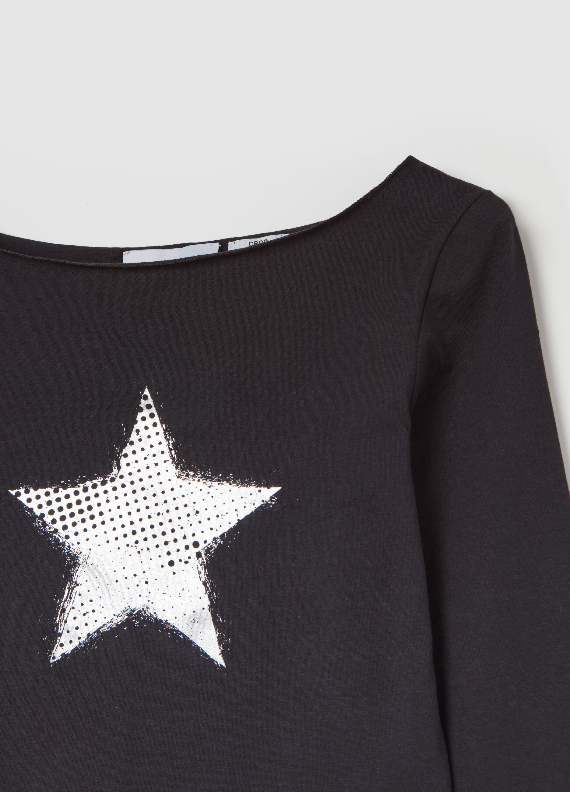 T-shirt a maniche lunghe con stampa