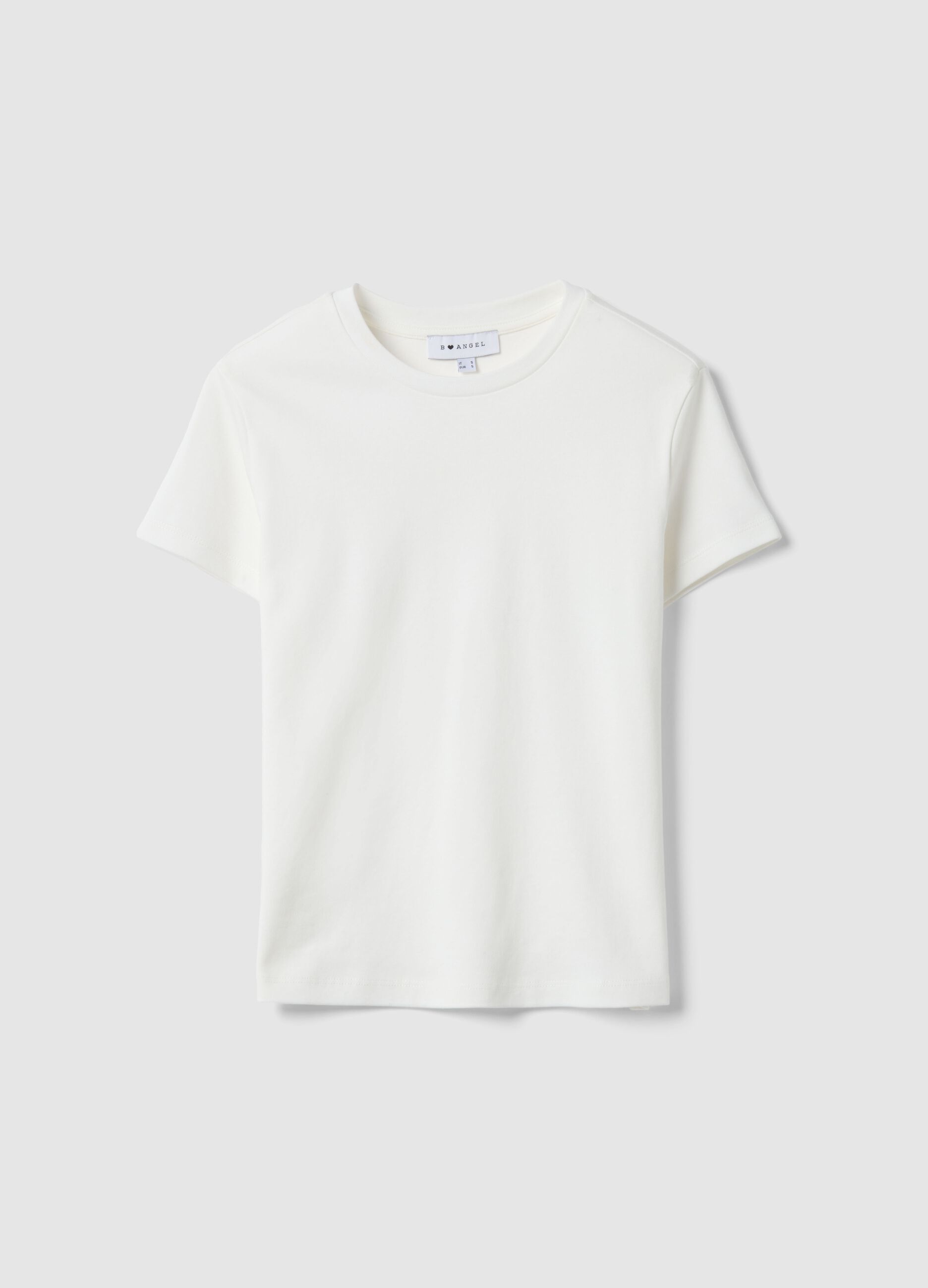 Women's White Regular Fit Pure Cotton T-Shirt