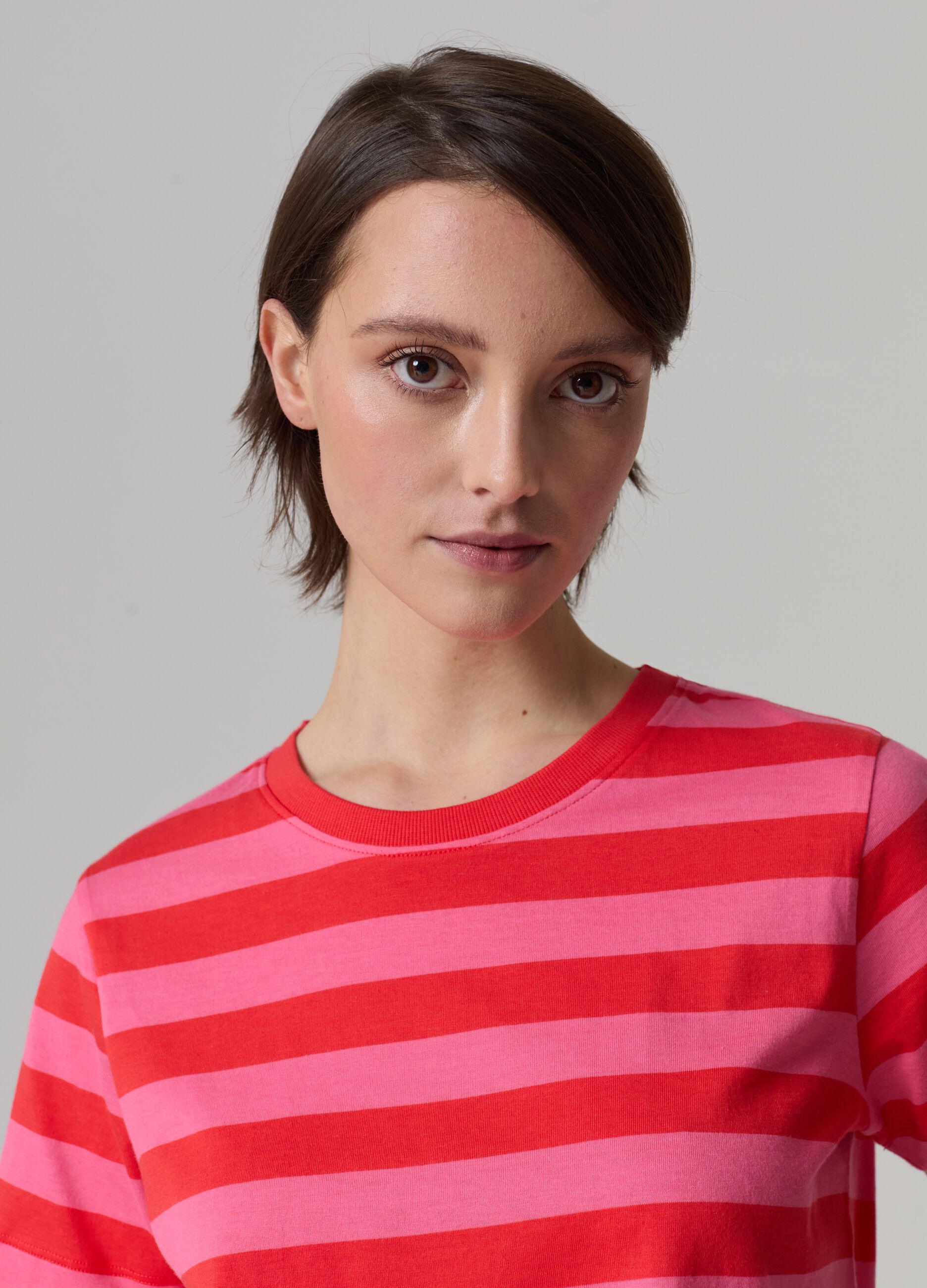 T-shirt in cotone a righe
