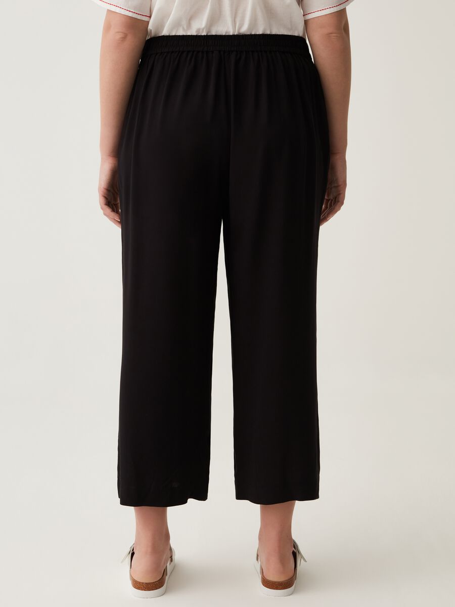 MYA Curvy cropped trousers in viscose_2