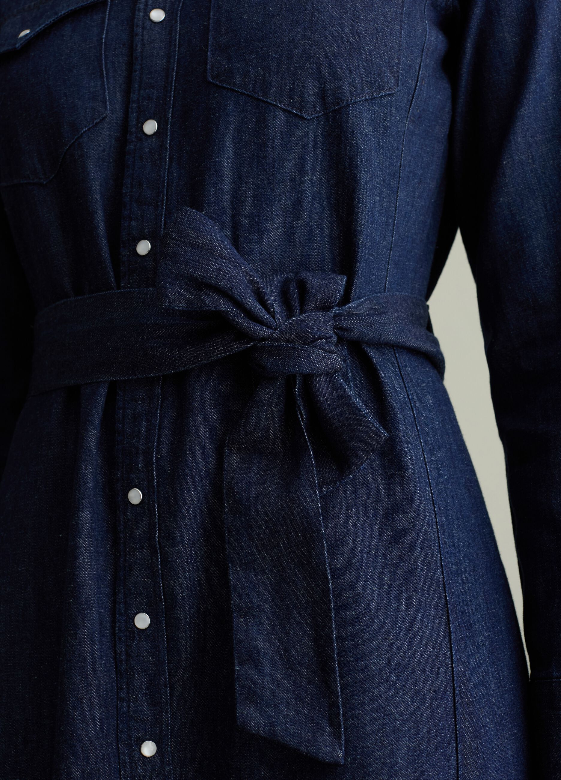 Denim shirt dress